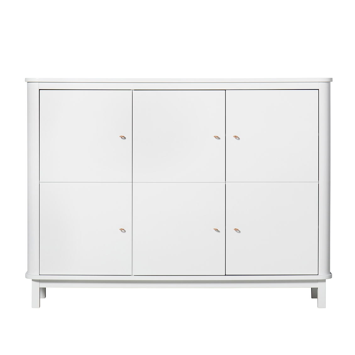Wood multiskåp garderob vit/ vit Oliver Furniture