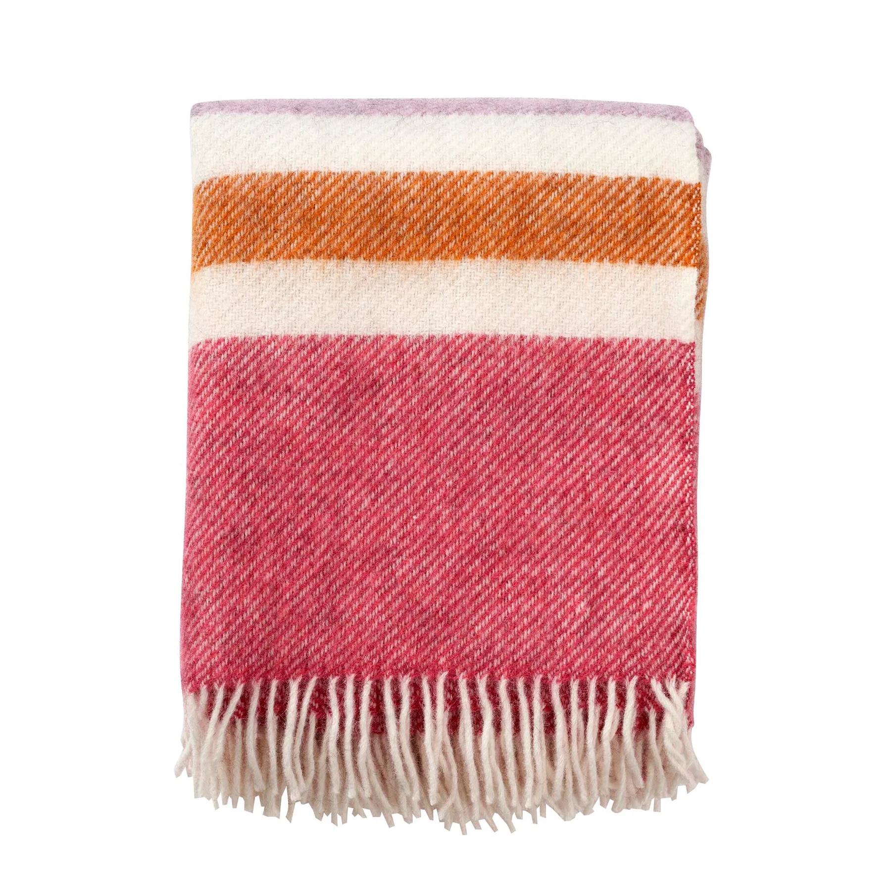 GOTLAND STRIPE cerise  Klippan Yllefabrik