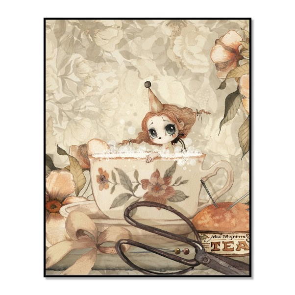 Mrs Mighetto THE TEA BATH 40 x 50 cm