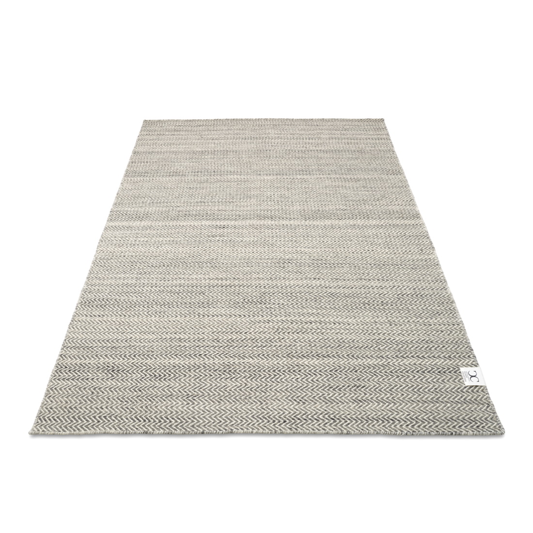 Ullmatta Herringbone gråvit 200×300 Classic Collection